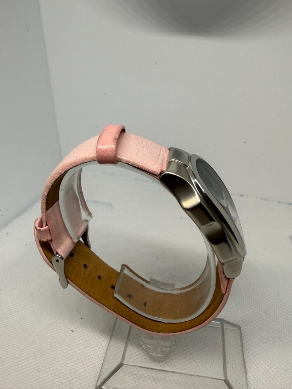 Philip Stein Teslar Women Dual Dial White Roman Pink Leather Bracelet Watch - Picture 7 of 13